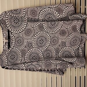NWT Grey & Gray Black & White Geometric Shirt Sz XL